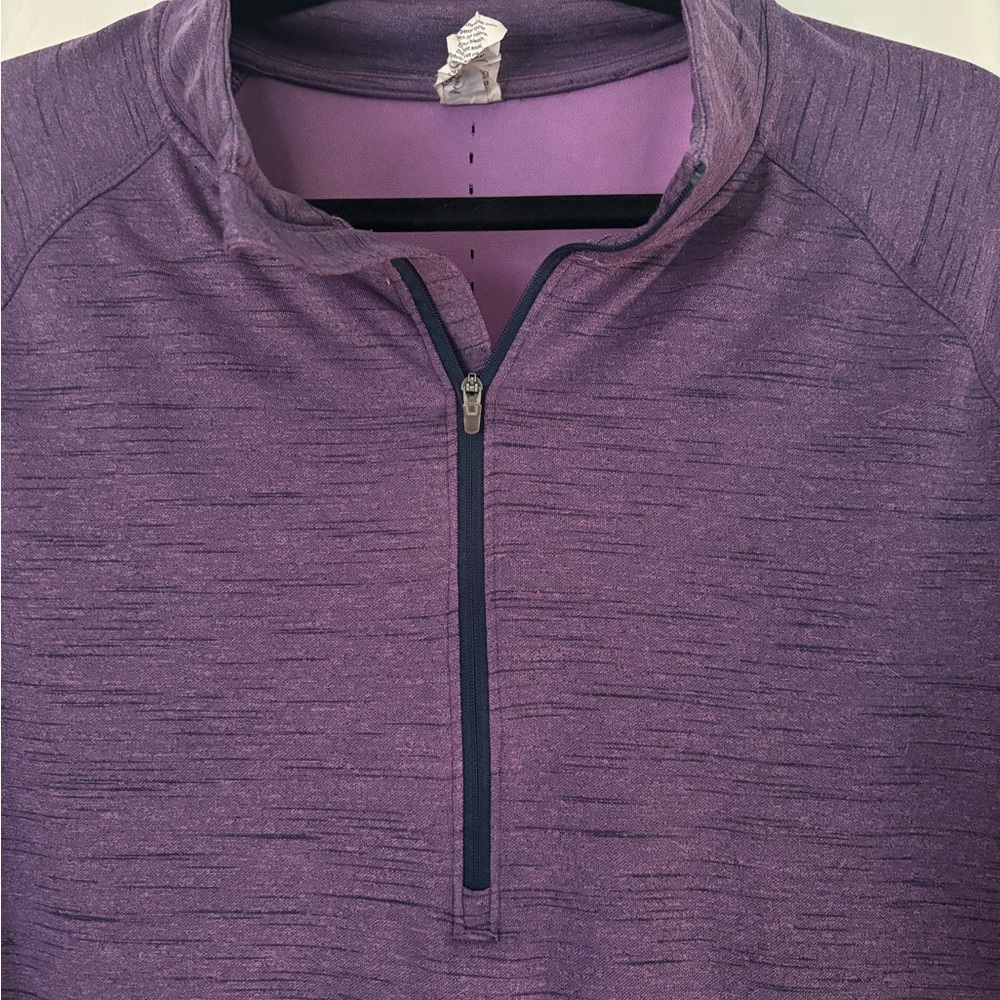 Champion Purple Quarter-Zip Pullover - Picture 2 of 4